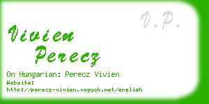 vivien perecz business card